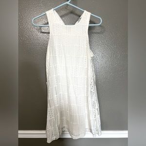 Medium Almost Famous white lace mini dress